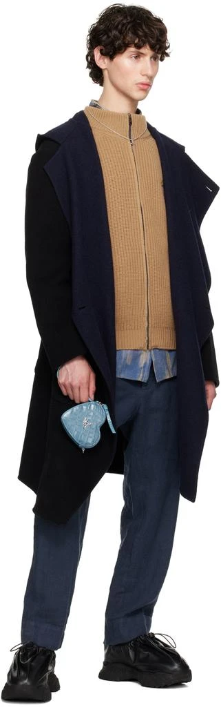 Vivienne Westwood Blue Heart Wristlet Pouch 4