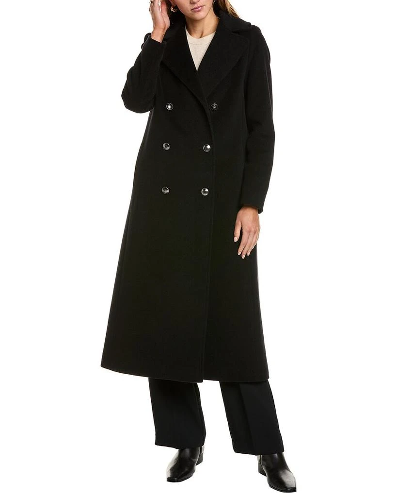 Cinzia Rocca Icons Long Wool & Cashmere-Blend Trench Coat 1