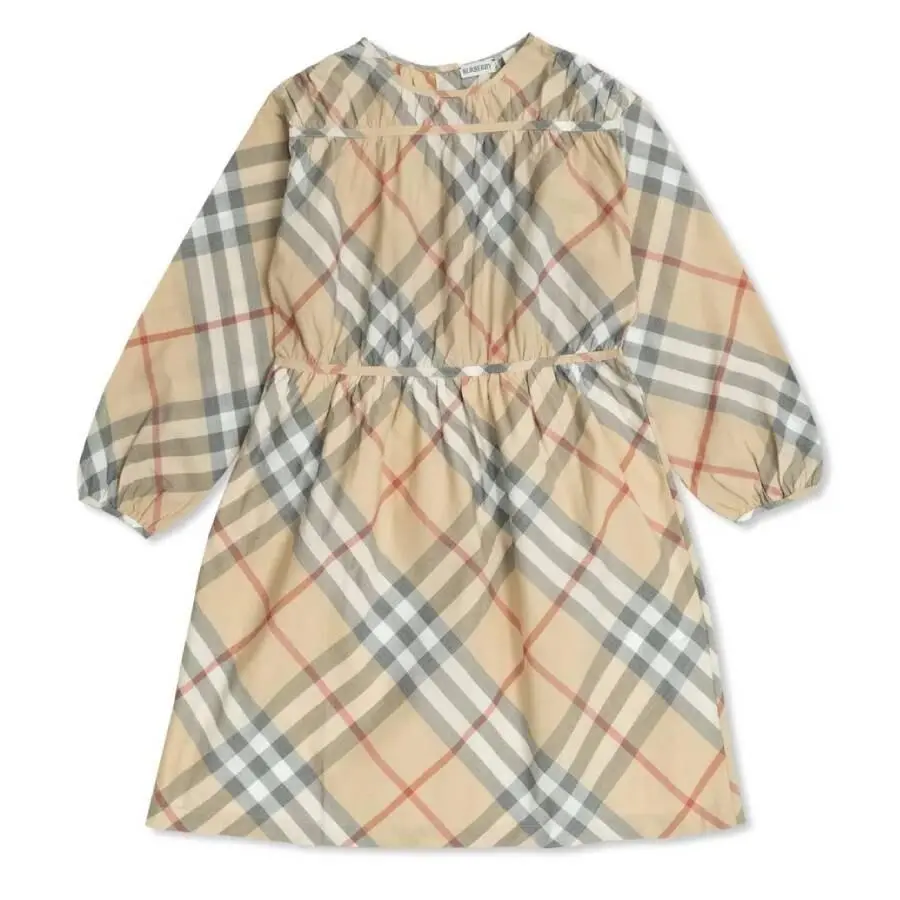 Burberry Burberry Kids Cecille Check Print Cotton Dress, Size 4Y