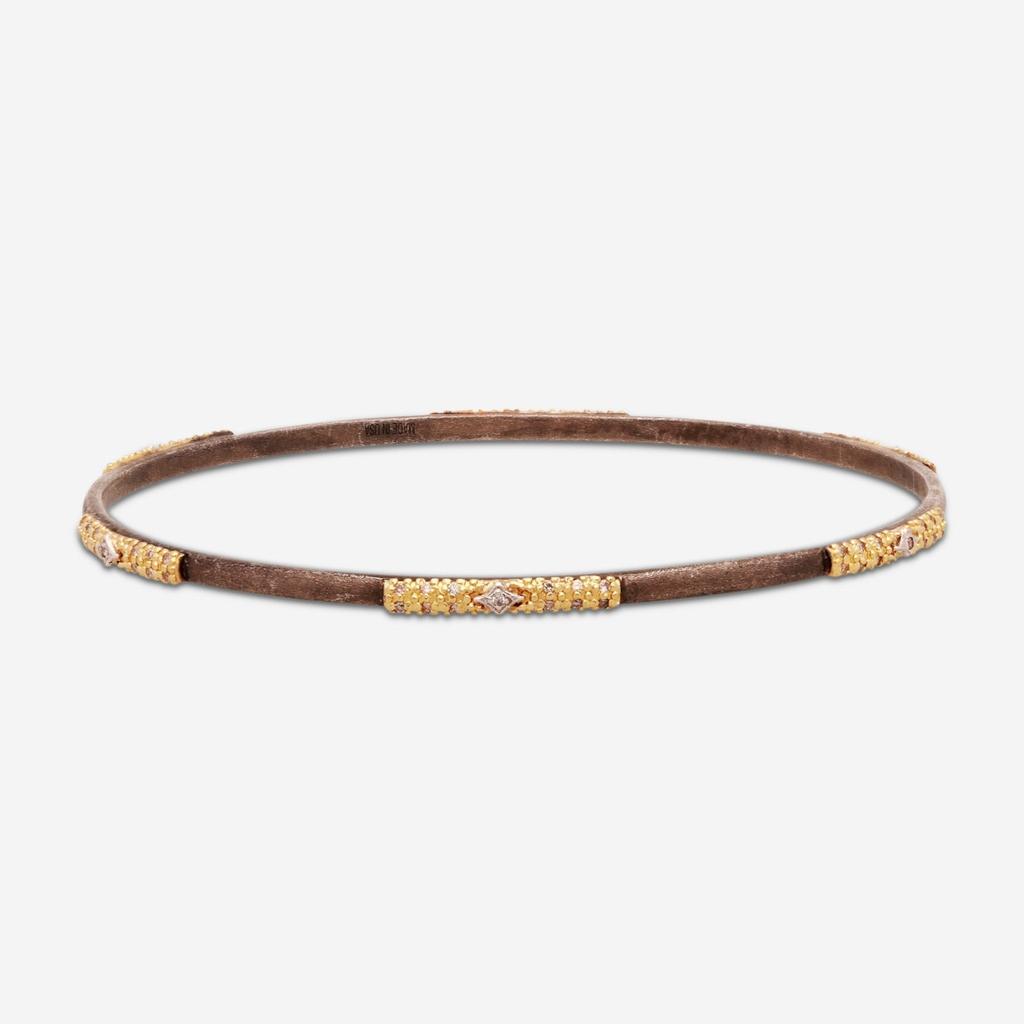 Armenta Armenta Old World 18K Gold & Grey Sterling Silver Bracelet 16383