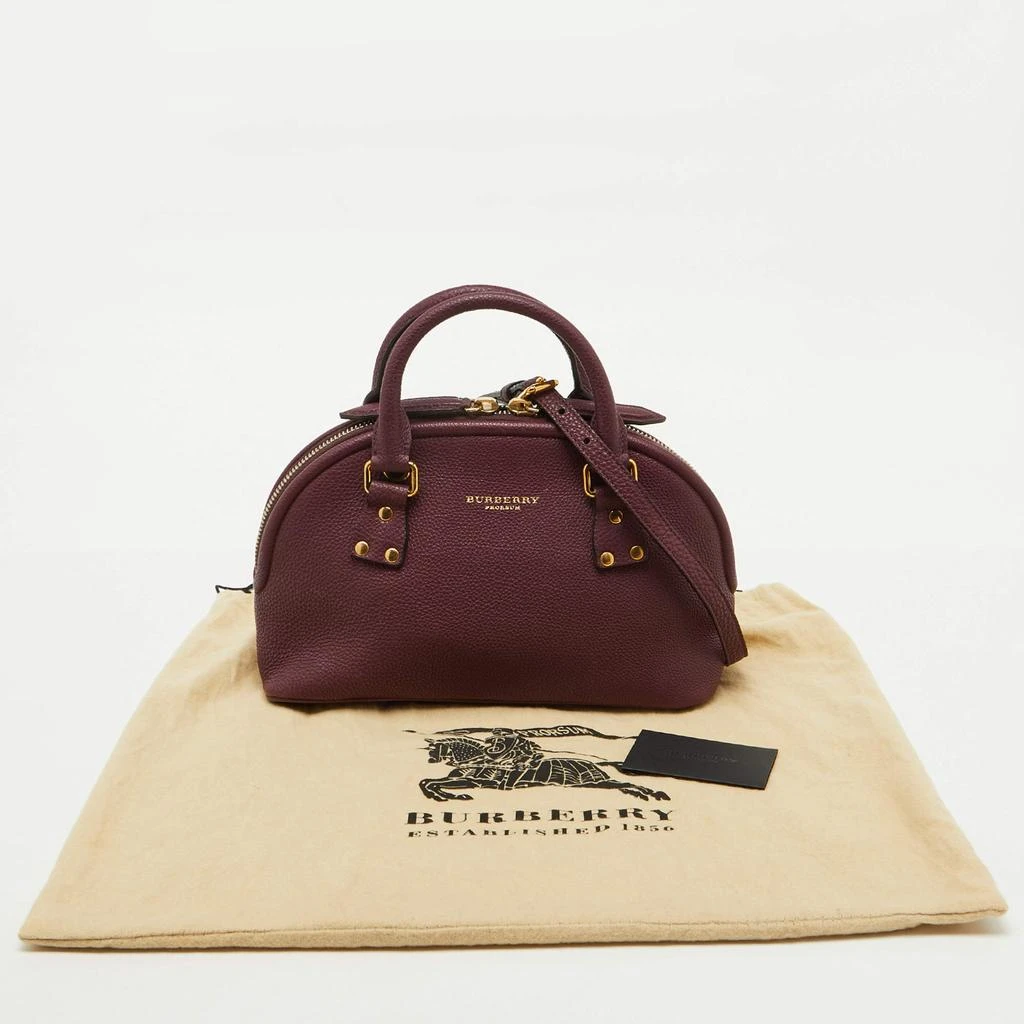 Burberry Burberry Plum Purple Leather Orchard Zip Satchel 9