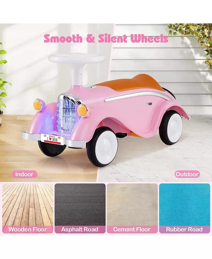 Mecale Toddler Ride on Toy Classic Sliding Car with Horn and LED Headligh 8