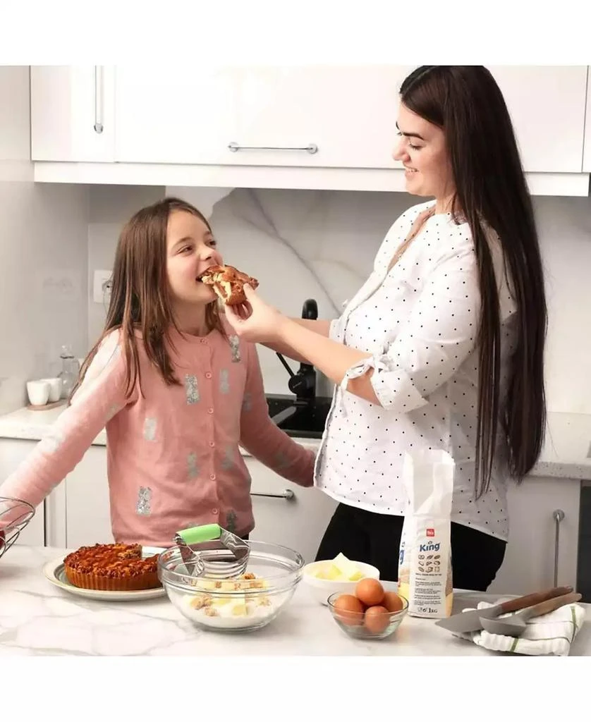 Zulay Kitchen Stainless Steel Dough Blender, Pastry Cutter, Heavy Duty Pastry Blender and Dough Cutter with Blades 6