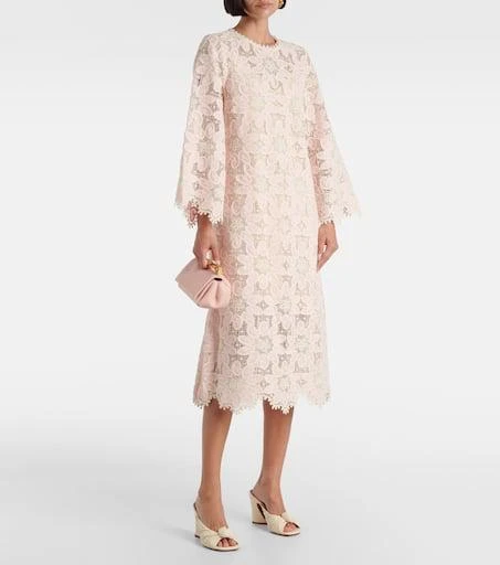 Zimmermann Ottie scalloped lace midi dress 2