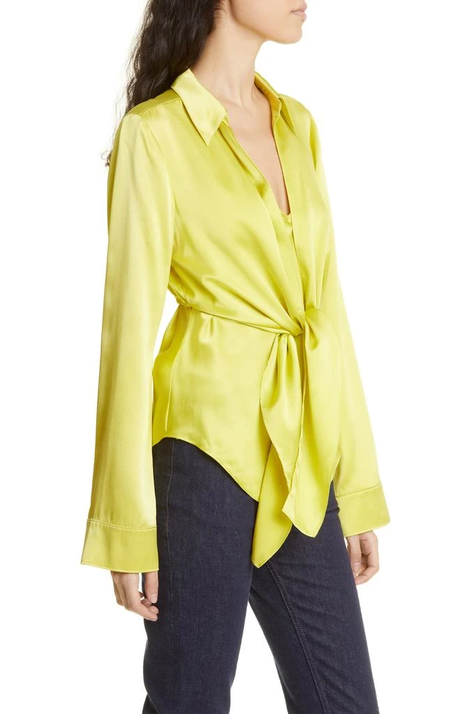 Cinq à Sept Ally Tie Front Silk Top 3