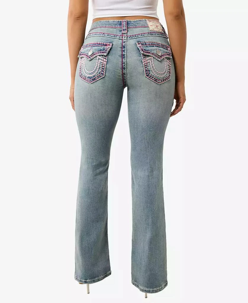 True Religion Women's Becca Super T Bootcut Flap Jeans 2