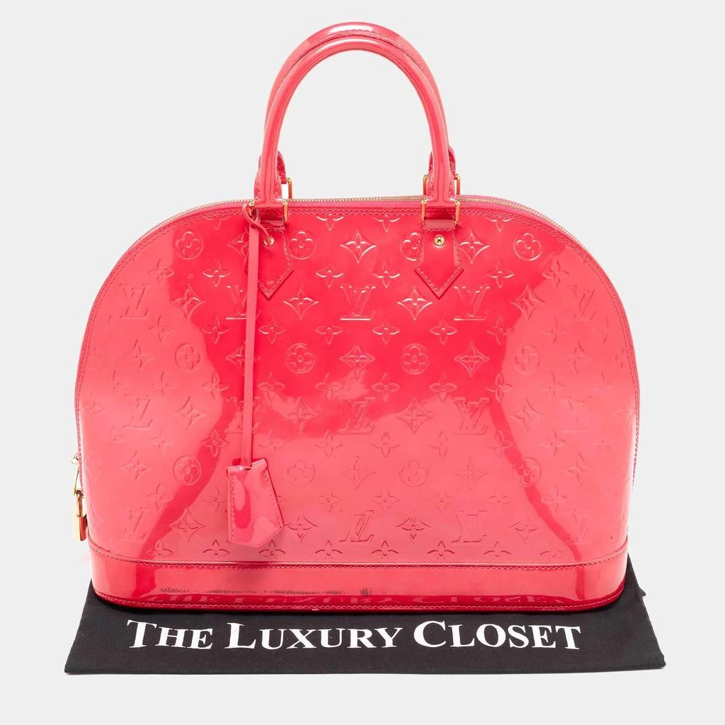 Louis Vuitton Louis Vuitton Rose Pop Monogram Vernis Alma GM Bag 17