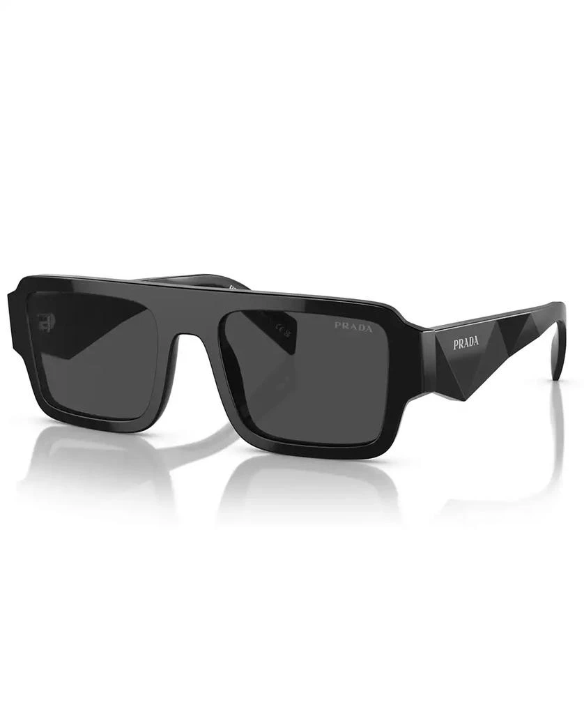 Prada Low Bridge Rectangular Men's Sunglasses, PR A05SF 1
