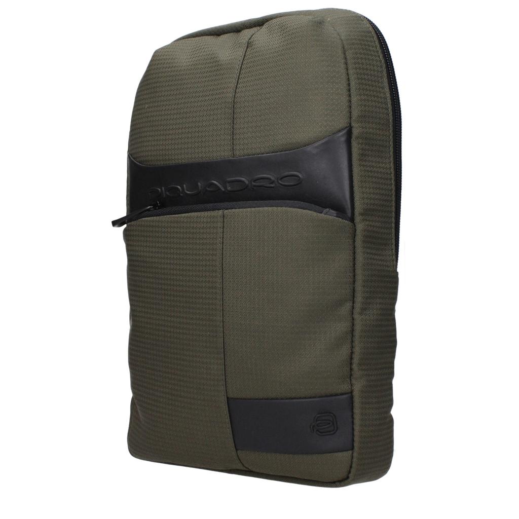 PIQUADRO Piquadro Green Fabric Crossbody Bags
