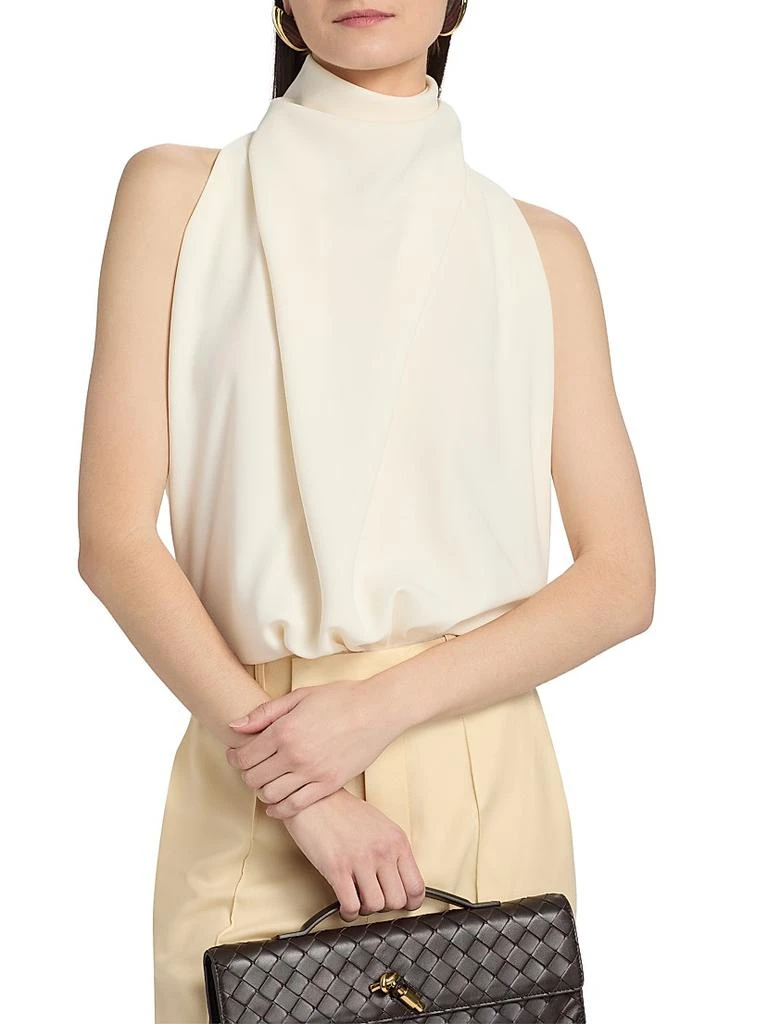 Ronny Kobo Bethe Draped Bodysuit 3