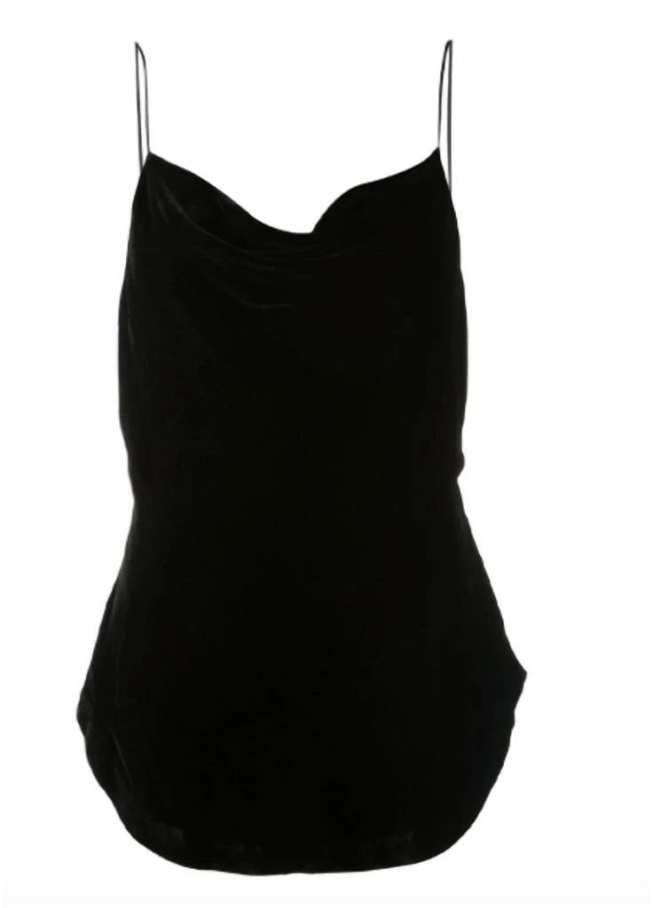 Cinq a Sept Velvet Marta Carta Cami In Black 4