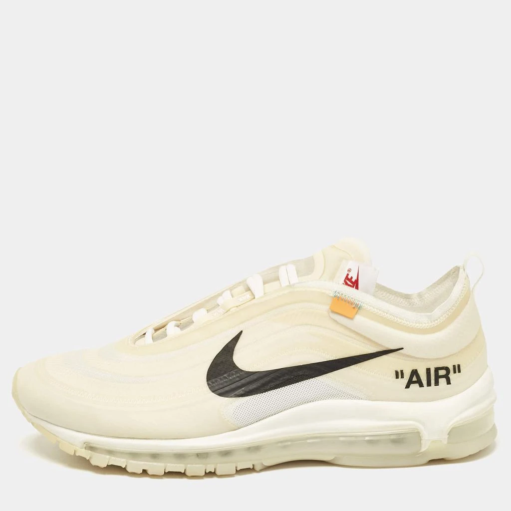 Off-White Off White x Nike White Mesh and Rubber Air Max 97 Sneakers Size 45 1