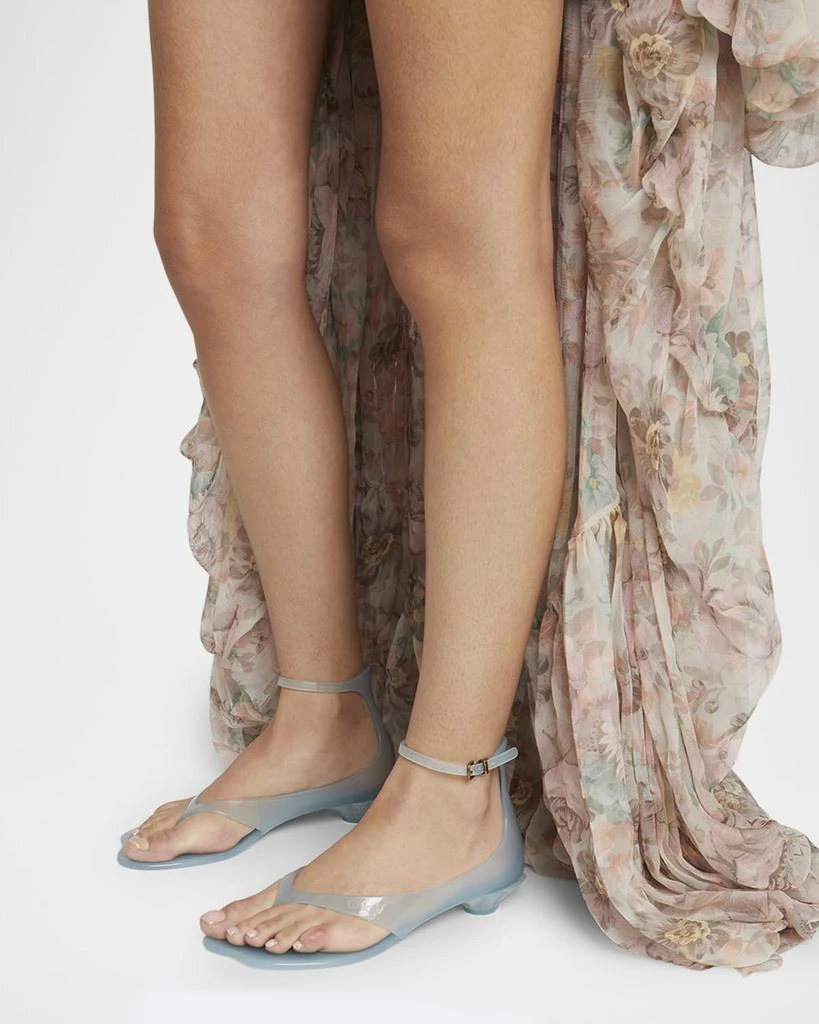 Chloé Jelly Thong Ankle-Strap Sandals 3