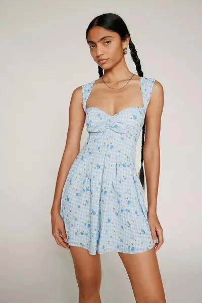 For Love & Lemons For Love & Lemons Eileen Gingham Mini Dress 1