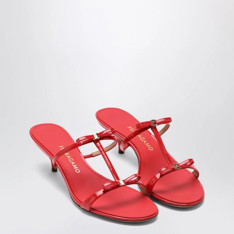 Salvatore Ferragamo Flame red Mini Bow sandals 2