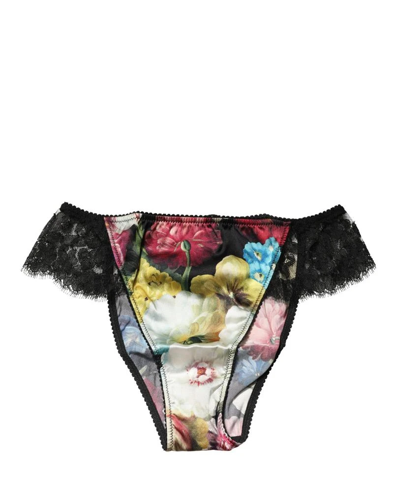 Dolce & Gabbana Floral Lace Mid Waist Brief Panty Women's Underwear