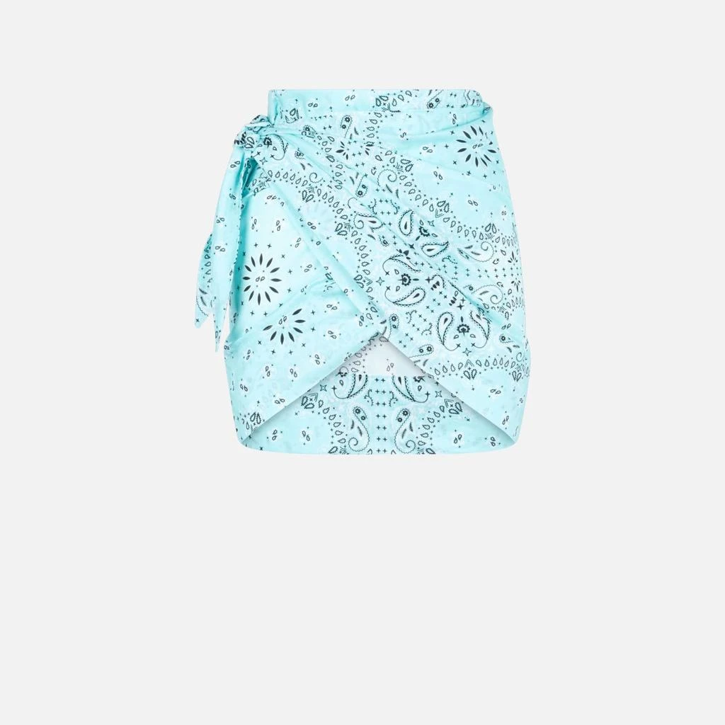 Mc2 Saint Barth Woman Cotton Mini Skirt Pareo Angie With Bandanna Print 2
