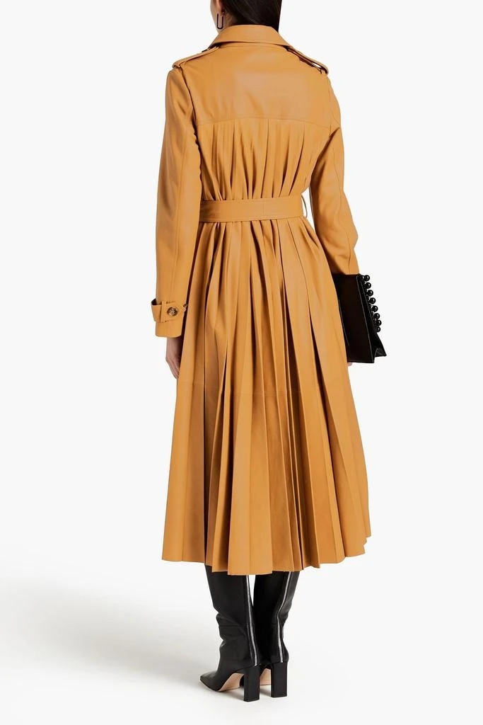 REDVALENTINO Leather trench coat 3