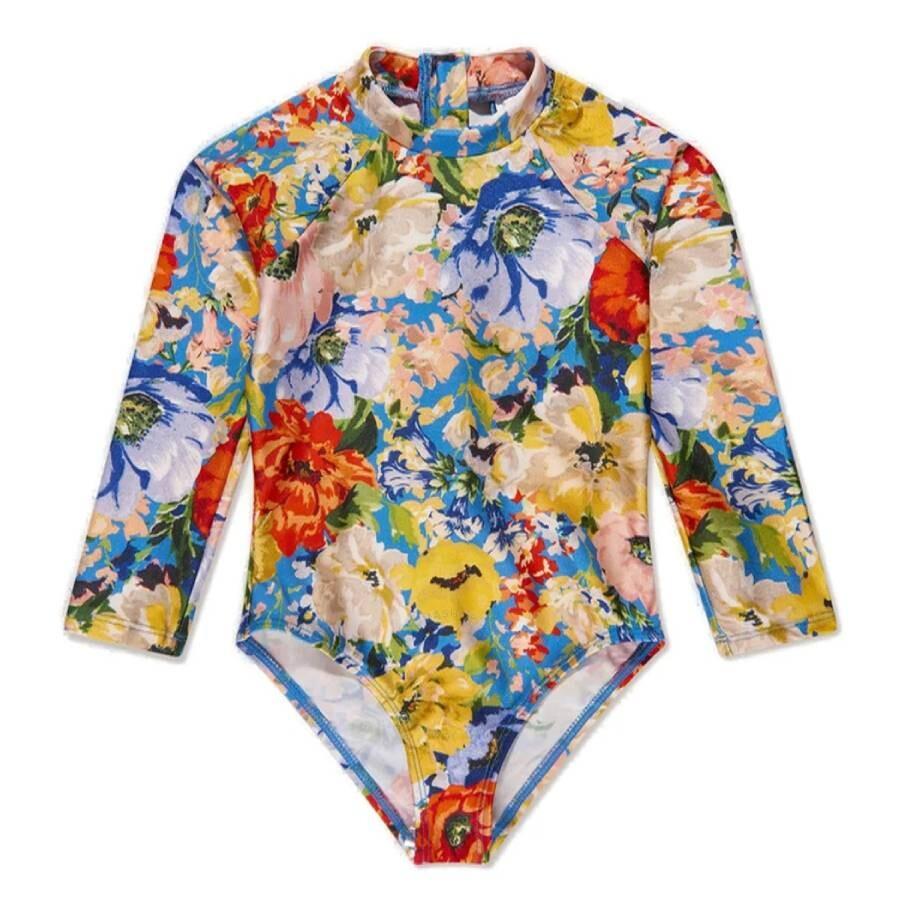 Zimmermann Girls Floral-Print 1-Piece Swimsuit