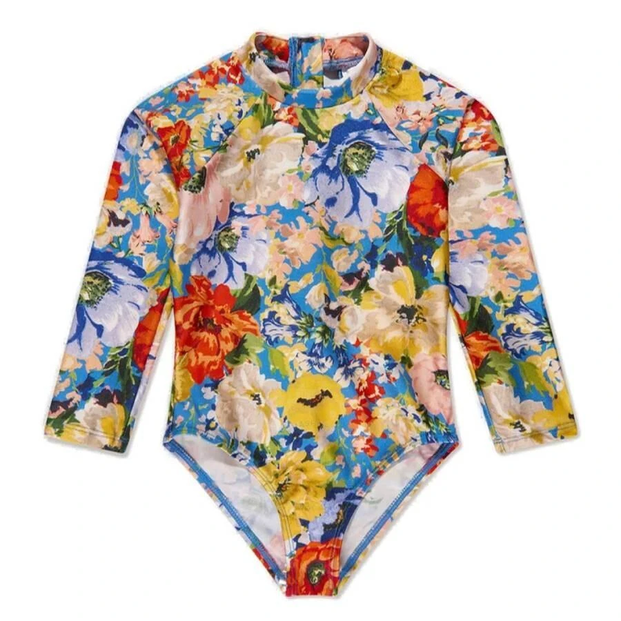Zimmermann Girls Floral-Print 1-Piece Swimsuit 1