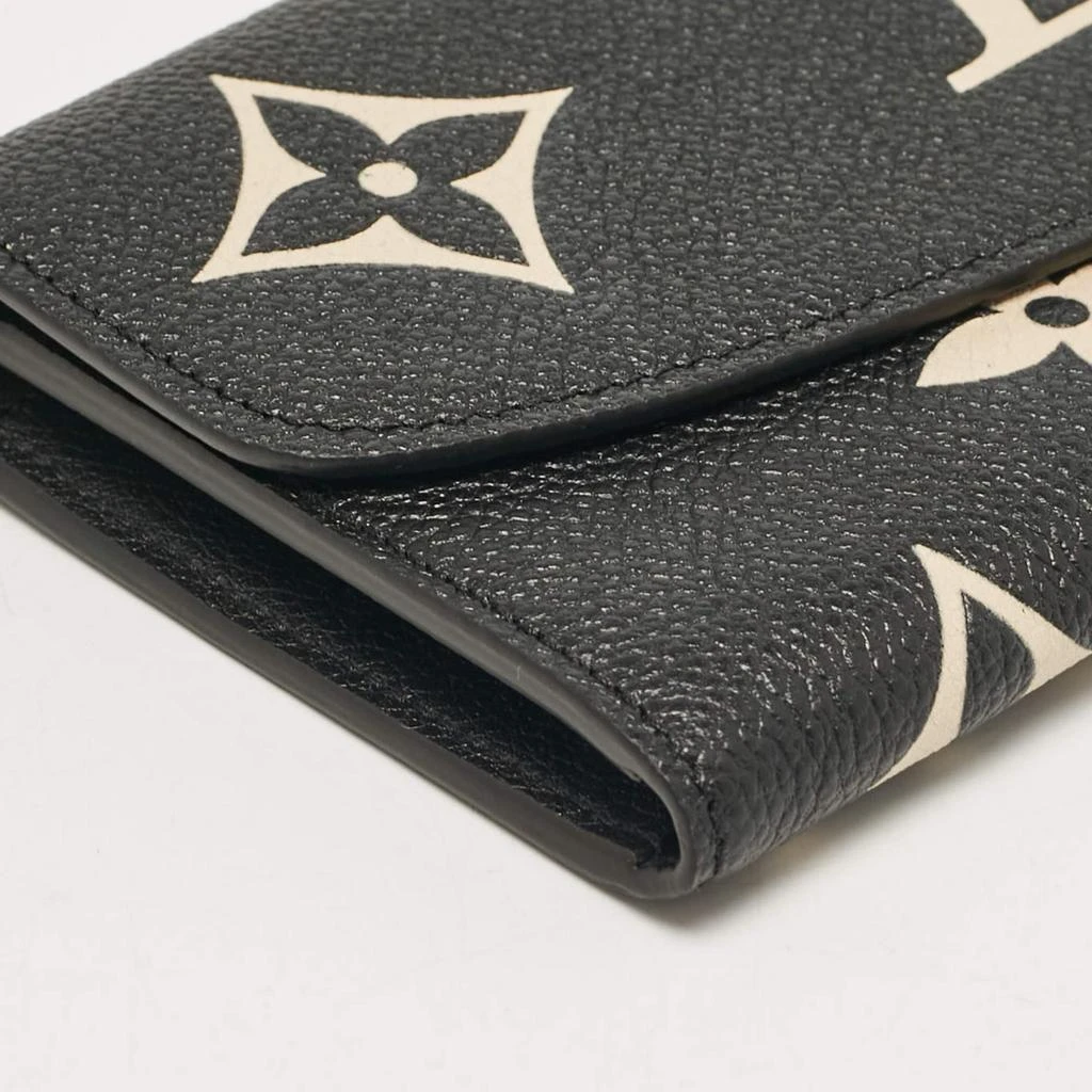 Louis Vuitton Louis Vuitton Black/Beige Giant Monogram Empreinte Leather Emilie Wallet 11