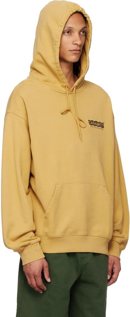 Carhartt WIP Yellow Stamp Hoodie 2