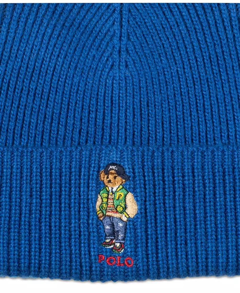 Ralph Lauren Men's Signature Varsity Bear Beanie 2