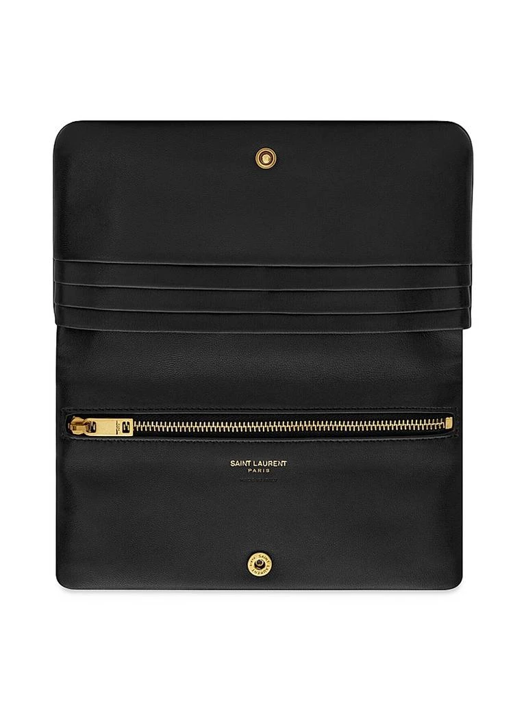 Yves Saint Laurent Calypso Large Wallet in Lambskin 2