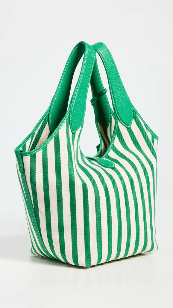 Ralph Lauren Stripe Polo Canvas Medium Tote 3