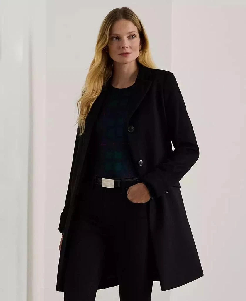Ralph Lauren Petite Notched-Collar Walker Coat 4