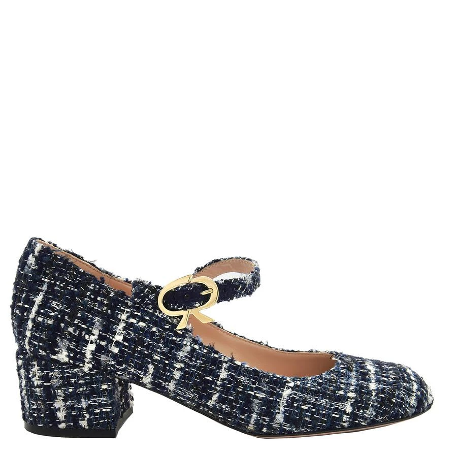 Gianvito Rossi Mary Ribbon Block Heel Pumps