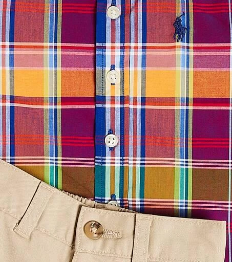 Ralph Lauren Baby cotton shirt and pants set 3
