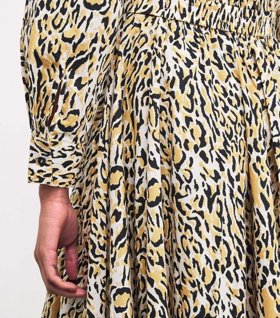 Maje Leopard Print Midi Dress 4