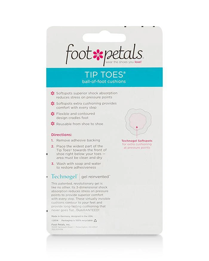 Foot Petals Technogel® with Softspots Tip Toes Cushions 2