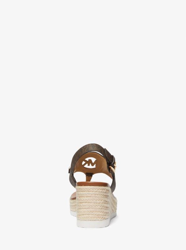 Michael Kors Aubrey Cutout Signature Logo Wedge Sandal 3