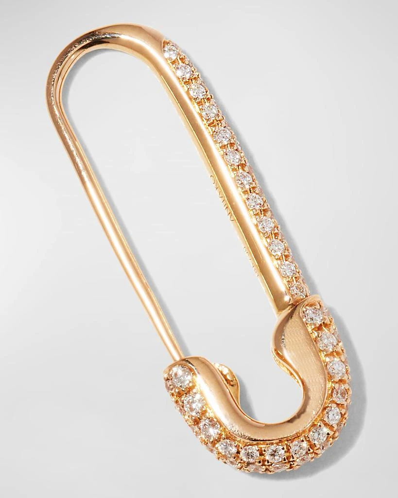 Anita Ko 18k Diamond Safety Pin Earring, Single 3