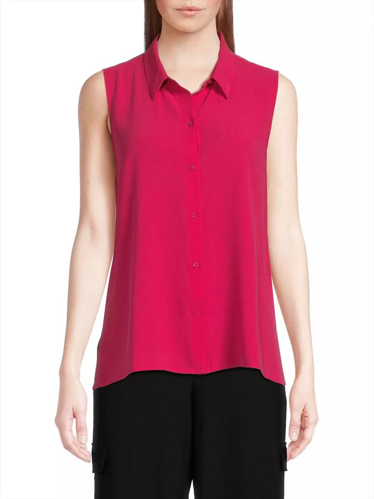 Eileen Fisher Silk Sleeveless Shirt 3