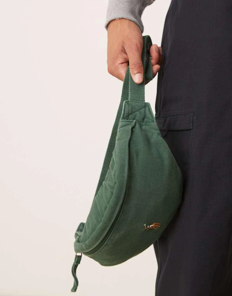 Ralph Lauren Polo Ralph Lauren icon logo canvas bum bag in dark green 2