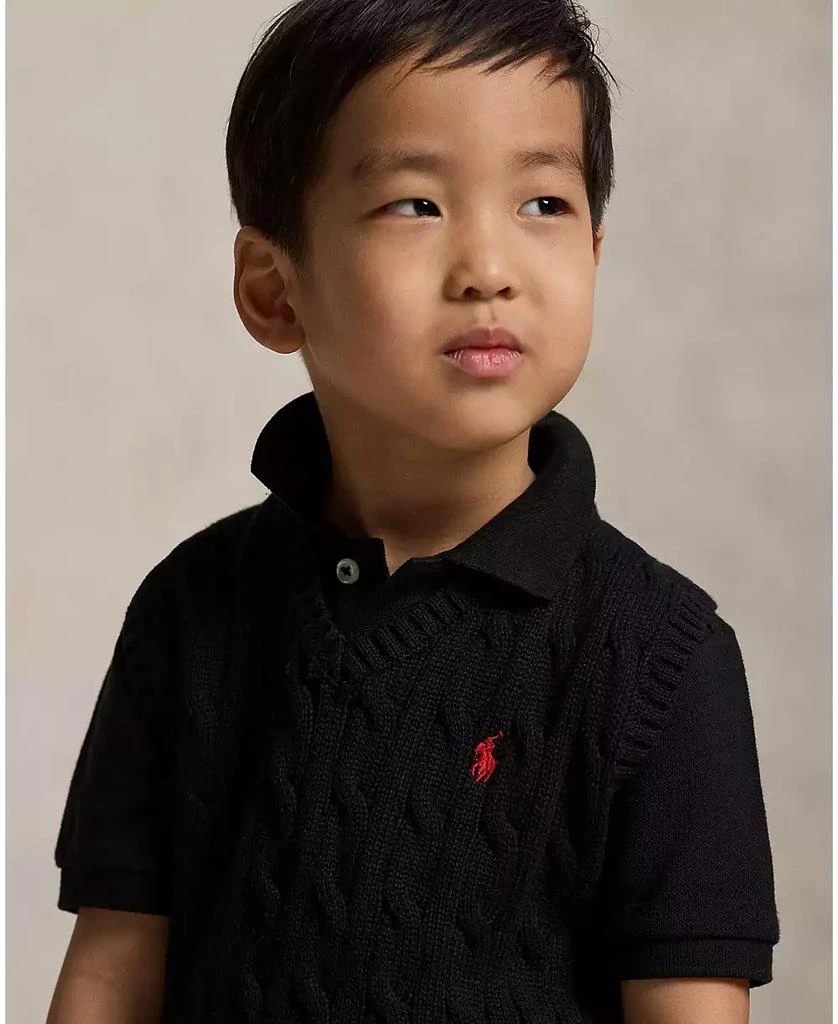 Ralph Lauren Toddler and Little Boys Cable-Knit Sweater Vest 2