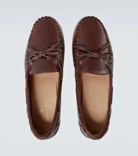 Valentino Palm Avenue leather boat shoes 4