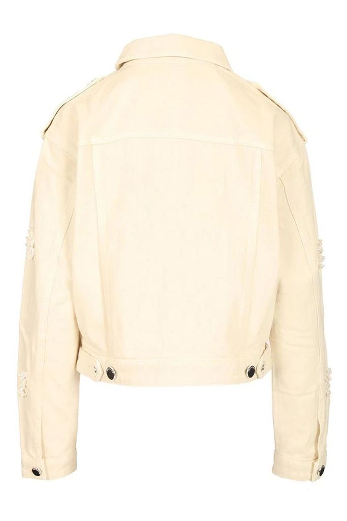 Self Portrait Self-Portrait Floral Beaded Denim Jacket 2