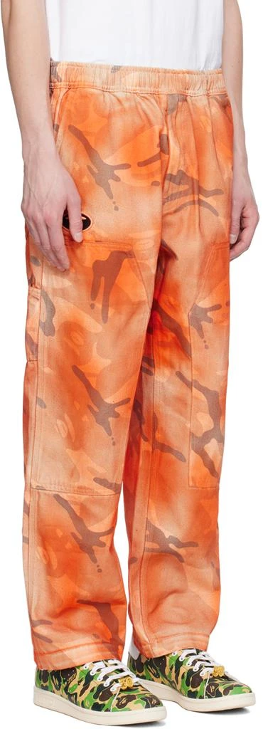 AAPE by A Bathing Ape Orange Camo Cargo Pants 2