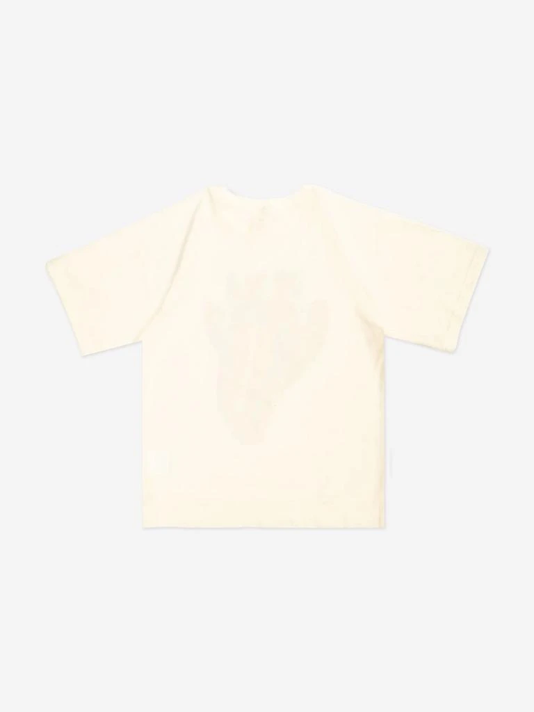 Stella McCartney Kids Stella McCartney Girls Logo Print T-Shirt in Ivory 3