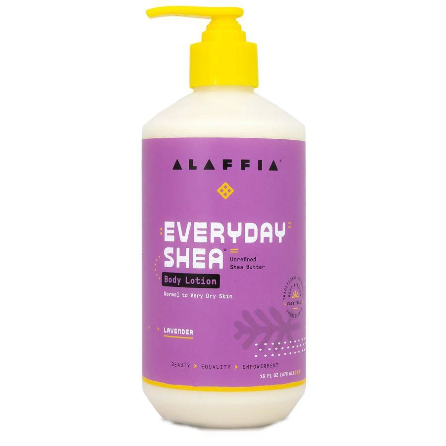 Alaffia Everyday Shea Body Lotion Normal to Very Dry Skin Lavender 1
