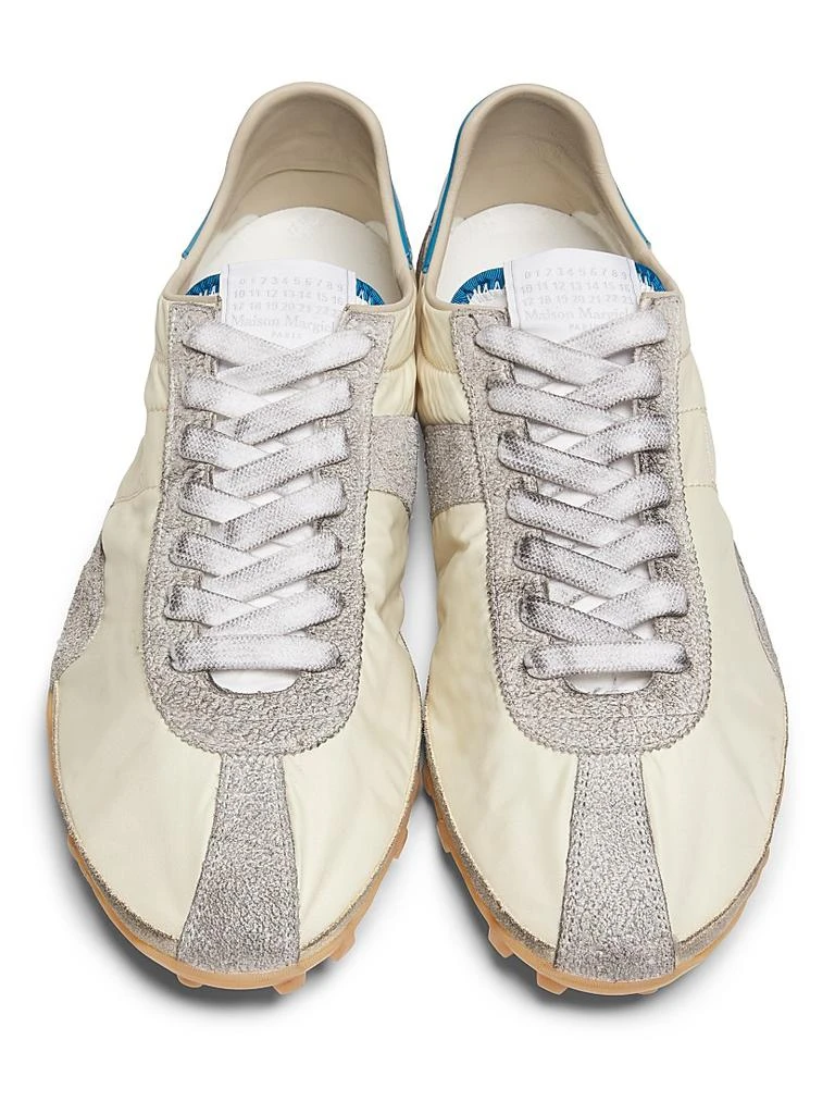 MAISON MARGIELA Sprinters Nylon & Leather Low-Top Sneakers 4