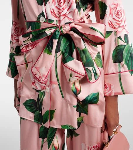 Dolce 
Gabbana Floral silk-blend satin blouse 5