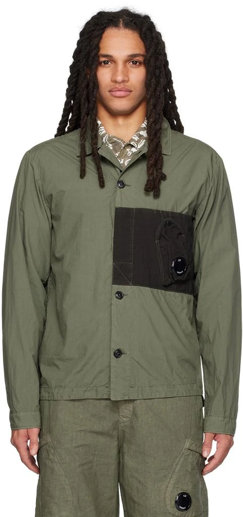 C.P. Company Khaki Auxiliary Pocket Shirt 1