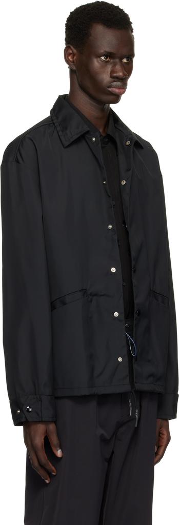 Toga Virilis Black Nylon Ox Jacket