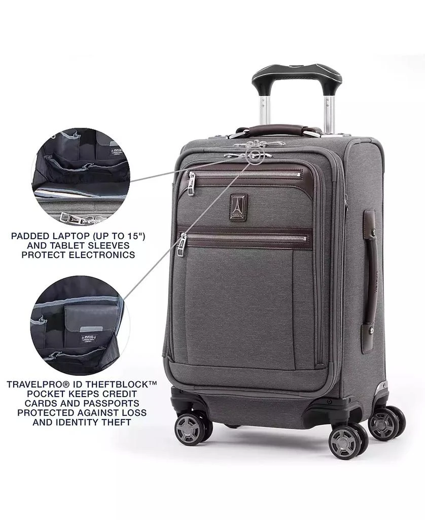 Travelpro Platinum Elite 20" Business Plus Softside Carry-On Spinner 18