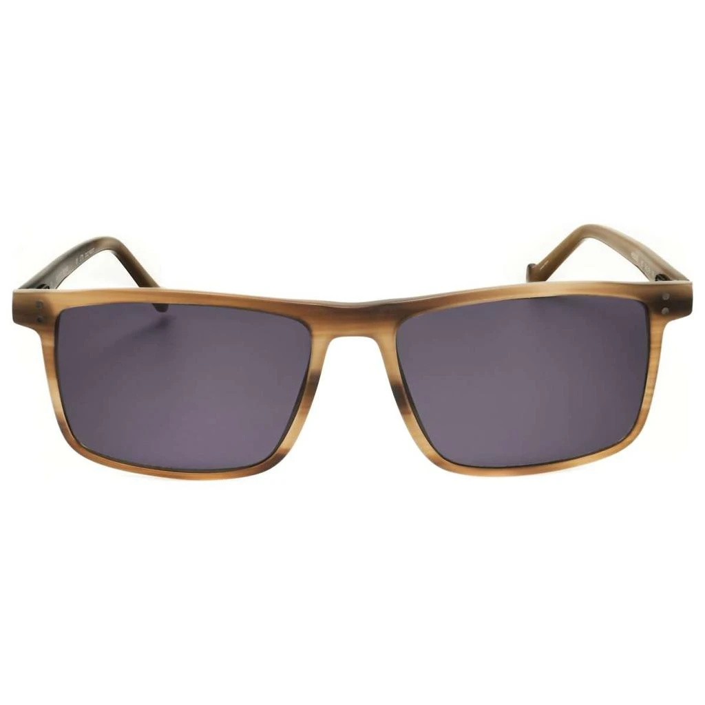 Hackett Hackett Men's Brown Rectangular Sunglasses 2